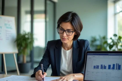 Représentante CSE Altran analysant un budget pour les activités sociales du comité d'entreprise